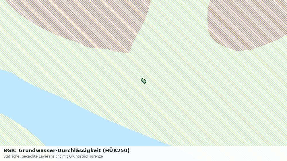 Statische Kartenansicht: BGR: Grundwasser-Durchlässigkeit (HÜK250)