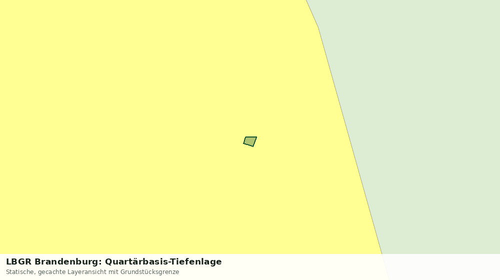 Statische Kartenansicht: LBGR Brandenburg: Quartärbasis-Tiefenlage