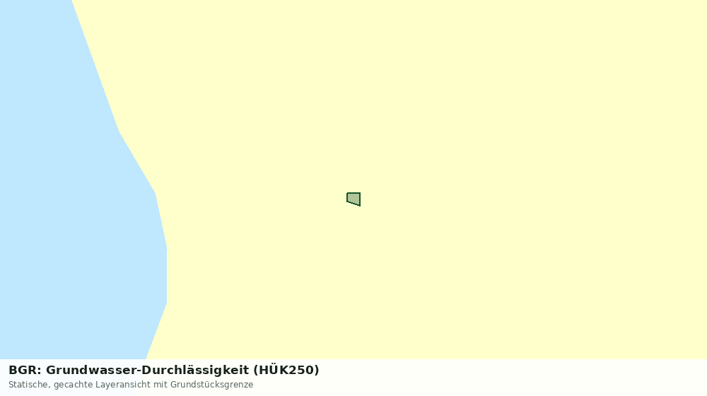Statische Kartenansicht: BGR: Grundwasser-Durchlässigkeit (HÜK250)