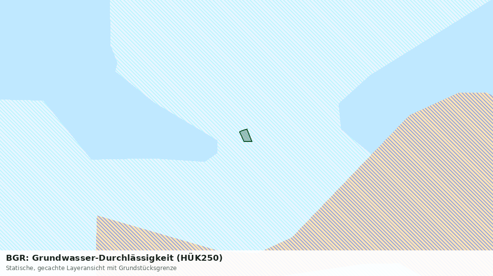 Statische Kartenansicht: BGR: Grundwasser-Durchlässigkeit (HÜK250)