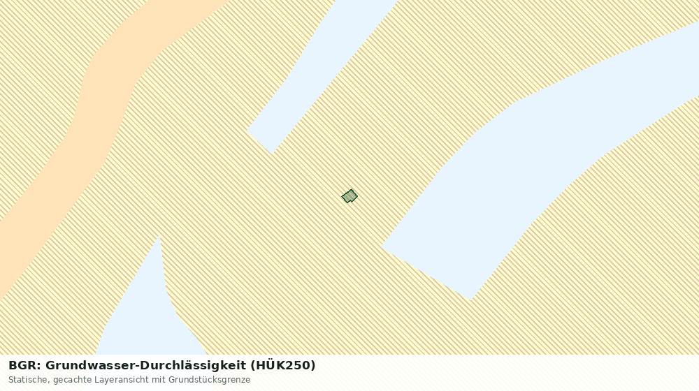 Statische Kartenansicht: BGR: Grundwasser-Durchlässigkeit (HÜK250)
