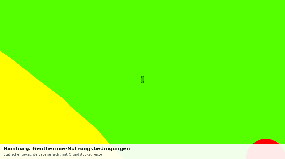 Statische Kartenansicht: Hamburg: Geothermie-Nutzungsbedingungen