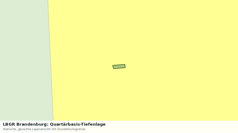 Statische Kartenansicht: LBGR Brandenburg: Quartärbasis-Tiefenlage