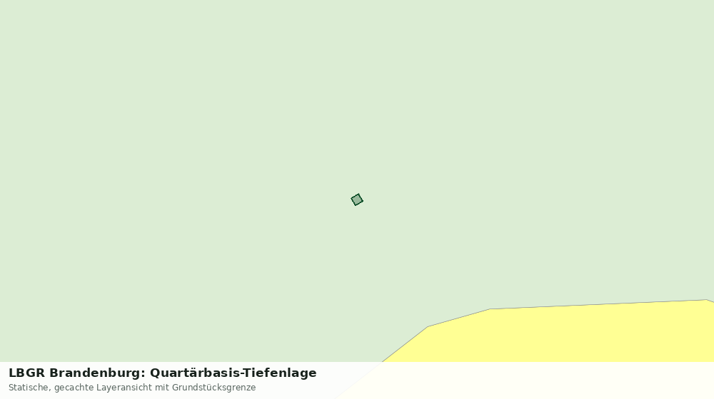 Statische Kartenansicht: LBGR Brandenburg: Quartärbasis-Tiefenlage