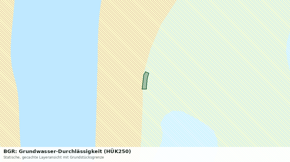 Statische Kartenansicht: BGR: Grundwasser-Durchlässigkeit (HÜK250)