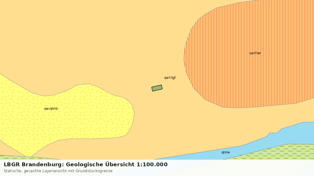 Statische Kartenansicht: LBGR Brandenburg: Geologische Übersicht 1:100.000