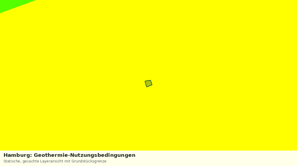 Statische Kartenansicht: Hamburg: Geothermie-Nutzungsbedingungen