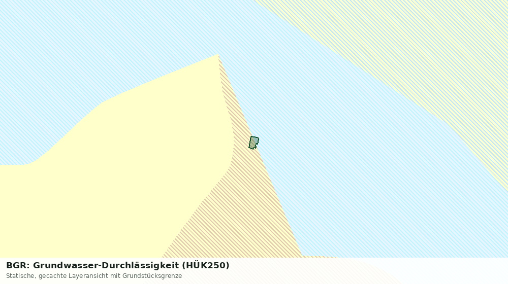 Statische Kartenansicht: BGR: Grundwasser-Durchlässigkeit (HÜK250)