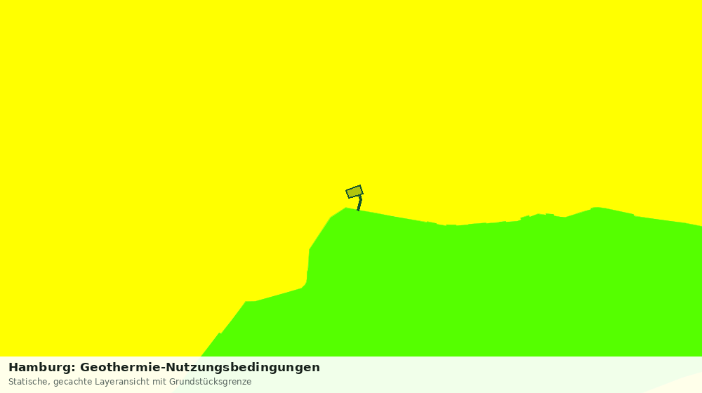 Statische Kartenansicht: Hamburg: Geothermie-Nutzungsbedingungen