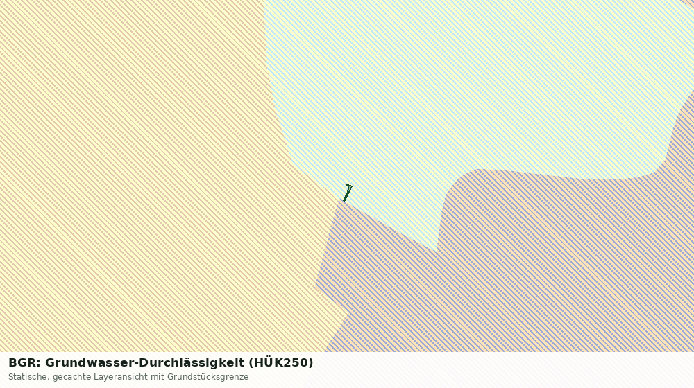 Statische Kartenansicht: BGR: Grundwasser-Durchlässigkeit (HÜK250)