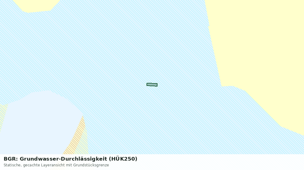 Statische Kartenansicht: BGR: Grundwasser-Durchlässigkeit (HÜK250)