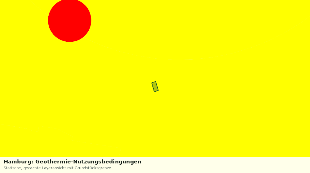 Statische Kartenansicht: Hamburg: Geothermie-Nutzungsbedingungen