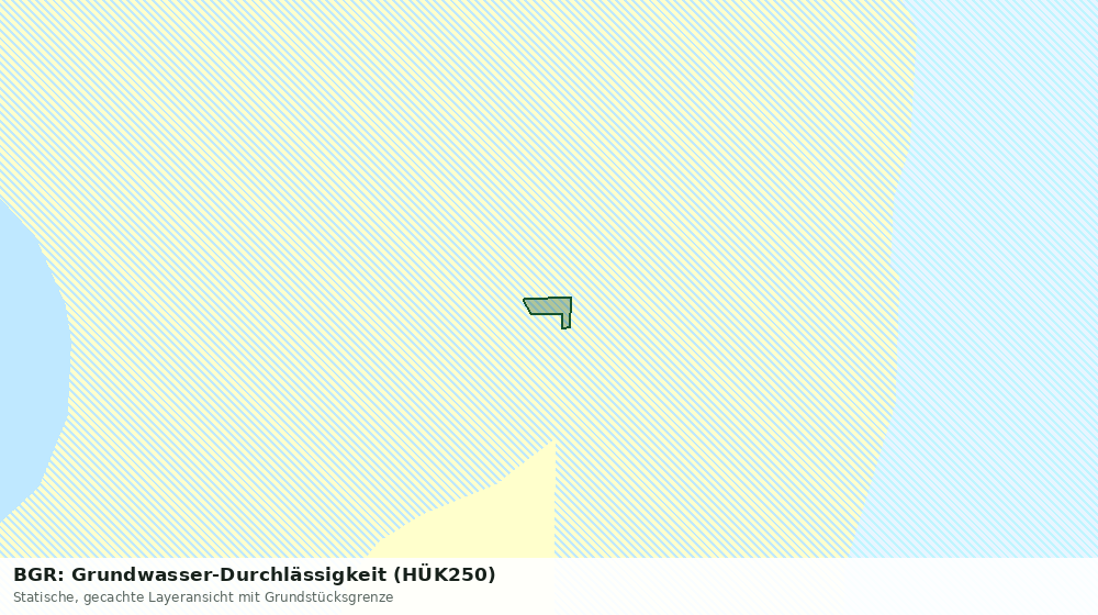 Statische Kartenansicht: BGR: Grundwasser-Durchlässigkeit (HÜK250)