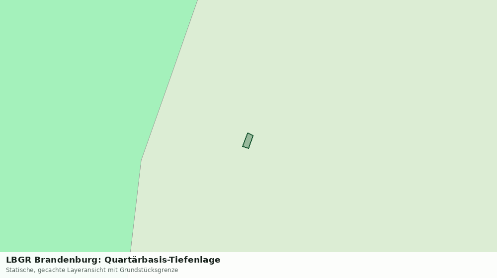 Statische Kartenansicht: LBGR Brandenburg: Quartärbasis-Tiefenlage