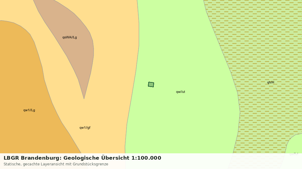 Statische Kartenansicht: LBGR Brandenburg: Geologische Übersicht 1:100.000