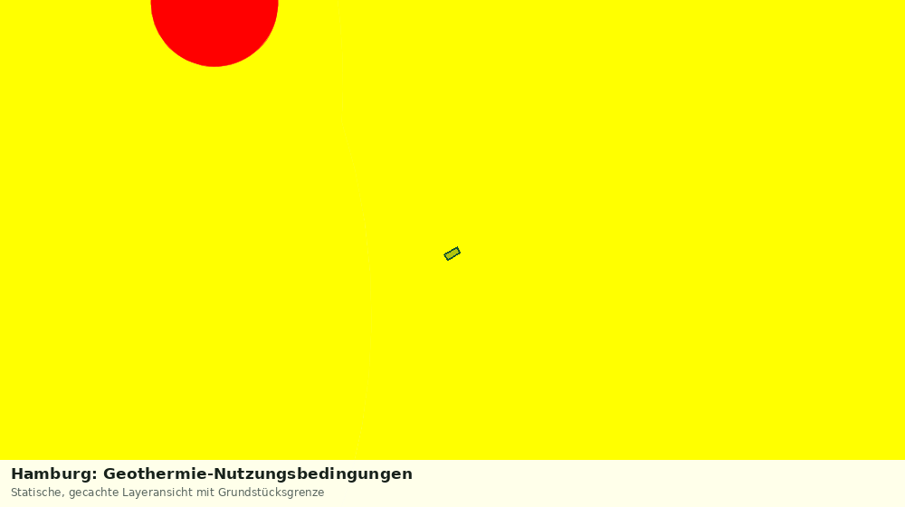 Statische Kartenansicht: Hamburg: Geothermie-Nutzungsbedingungen