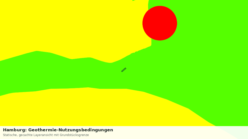 Statische Kartenansicht: Hamburg: Geothermie-Nutzungsbedingungen