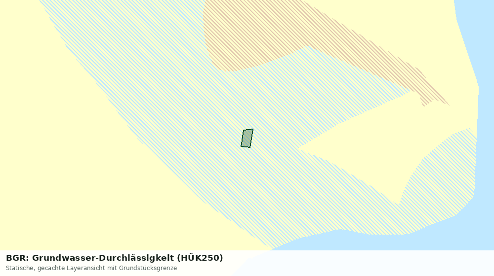 Statische Kartenansicht: BGR: Grundwasser-Durchlässigkeit (HÜK250)