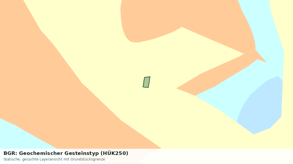 Statische Kartenansicht: BGR: Geochemischer Gesteinstyp (HÜK250)
