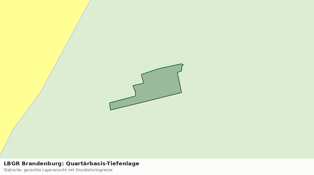 Statische Kartenansicht: LBGR Brandenburg: Quartärbasis-Tiefenlage