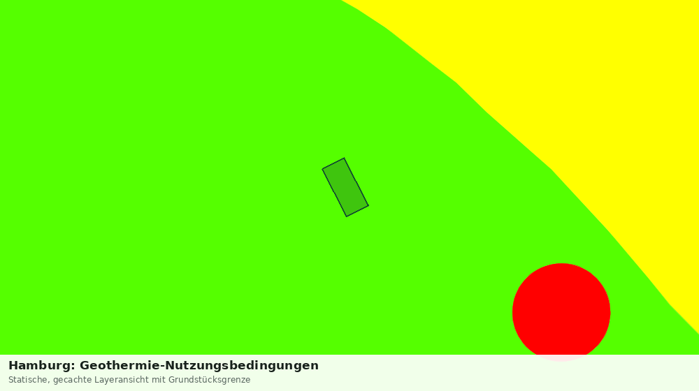 Statische Kartenansicht: Hamburg: Geothermie-Nutzungsbedingungen