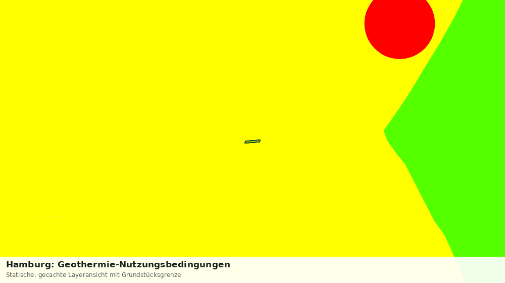 Statische Kartenansicht: Hamburg: Geothermie-Nutzungsbedingungen