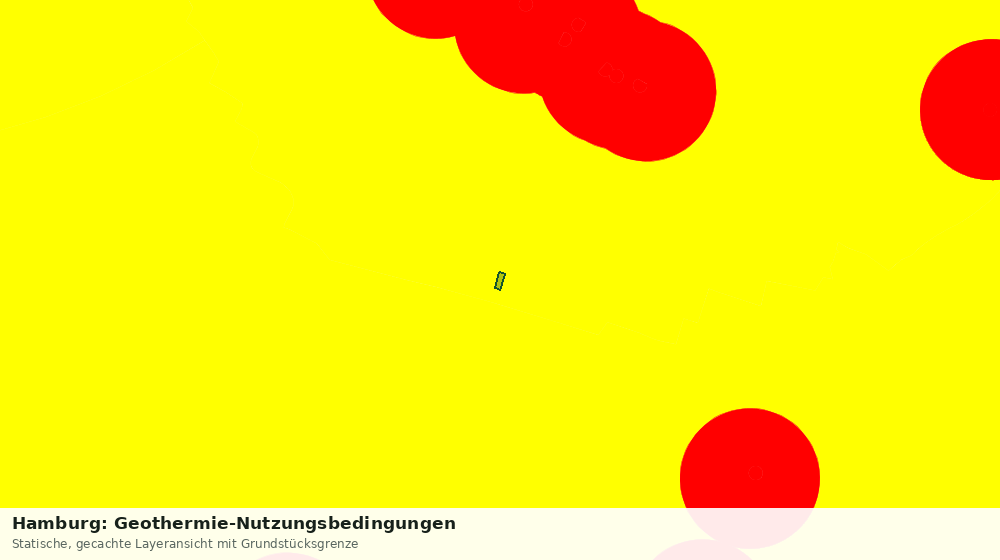 Statische Kartenansicht: Hamburg: Geothermie-Nutzungsbedingungen