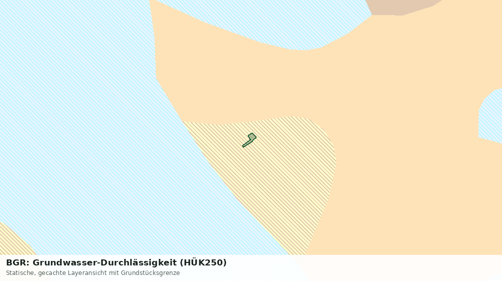 Statische Kartenansicht: BGR: Grundwasser-Durchlässigkeit (HÜK250)