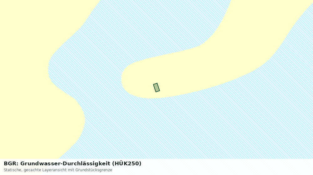 Statische Kartenansicht: BGR: Grundwasser-Durchlässigkeit (HÜK250)