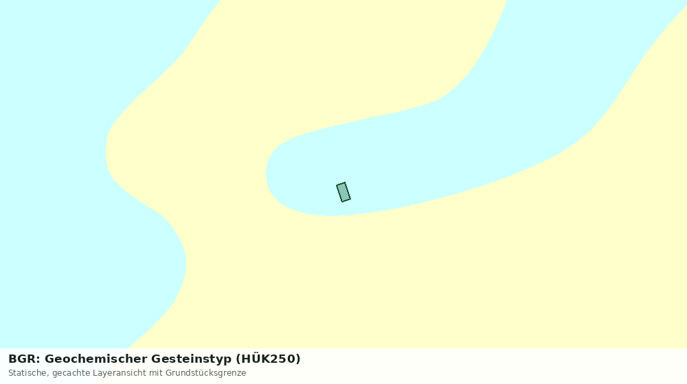 Statische Kartenansicht: BGR: Geochemischer Gesteinstyp (HÜK250)