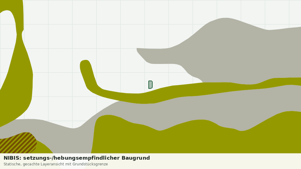 Statische Kartenansicht: NIBIS: setzungs-/hebungsempfindlicher Baugrund