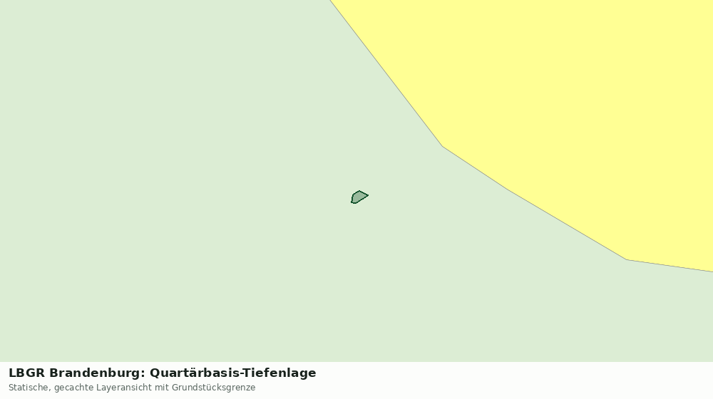 Statische Kartenansicht: LBGR Brandenburg: Quartärbasis-Tiefenlage