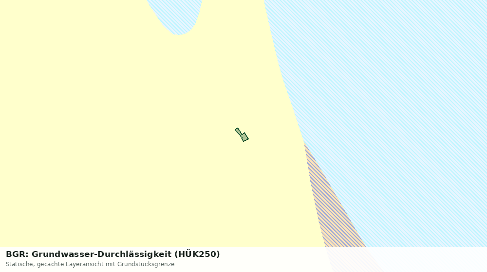 Statische Kartenansicht: BGR: Grundwasser-Durchlässigkeit (HÜK250)