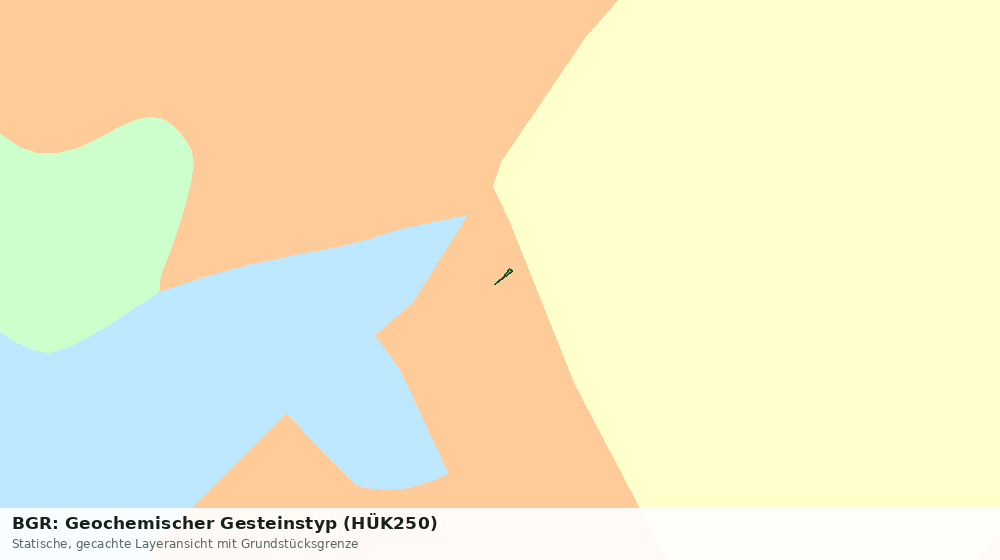 Statische Kartenansicht: BGR: Geochemischer Gesteinstyp (HÜK250)