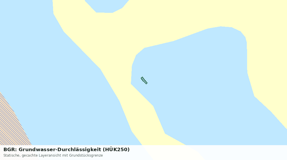 Statische Kartenansicht: BGR: Grundwasser-Durchlässigkeit (HÜK250)