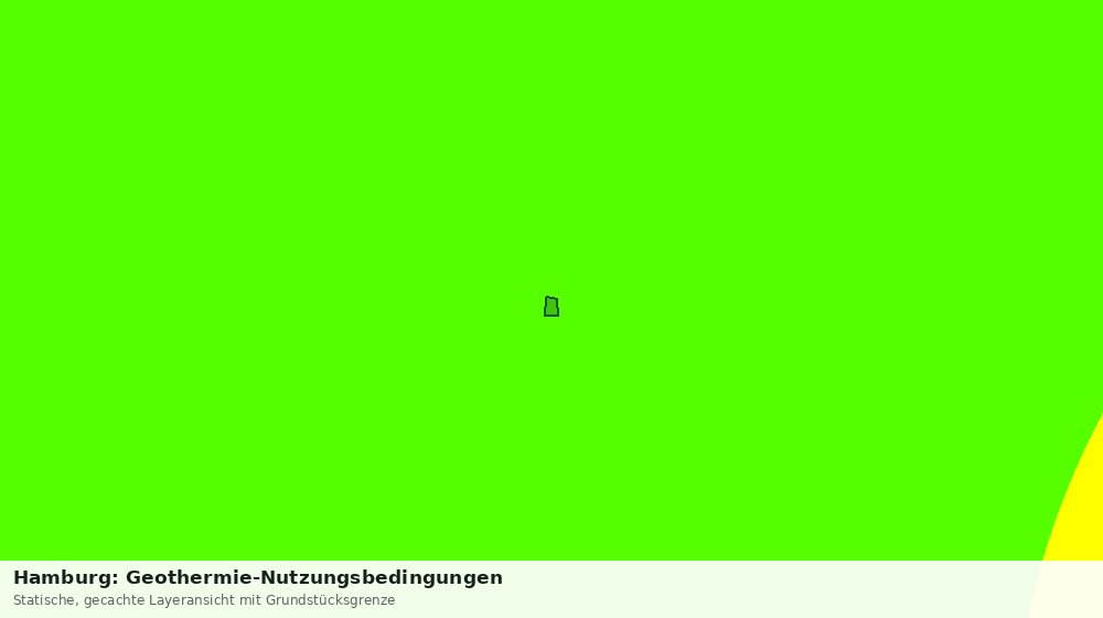 Statische Kartenansicht: Hamburg: Geothermie-Nutzungsbedingungen