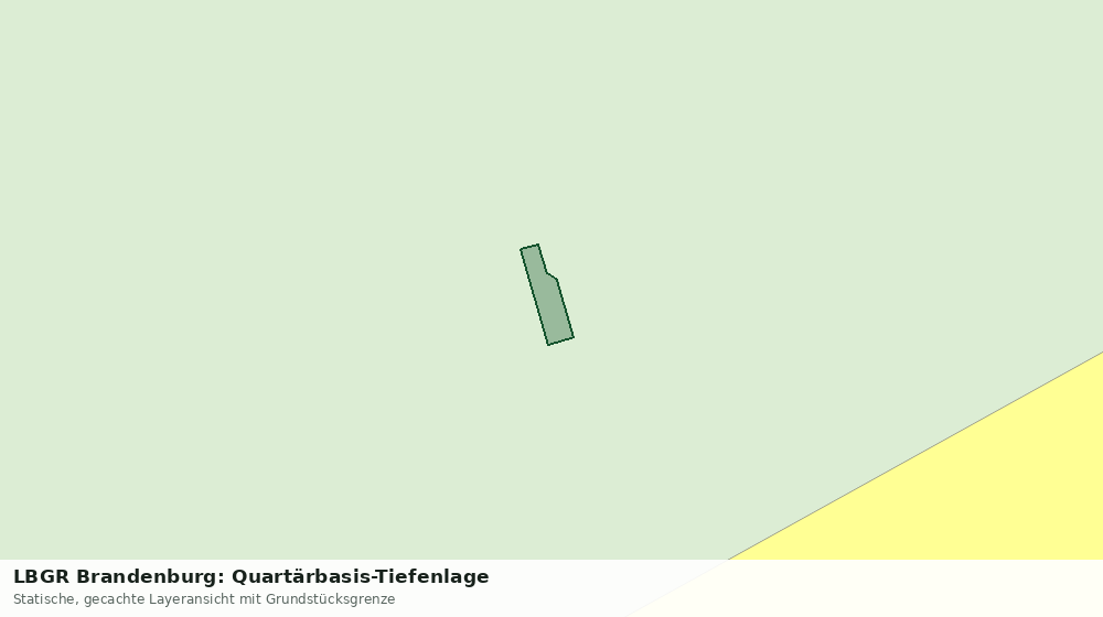 Statische Kartenansicht: LBGR Brandenburg: Quartärbasis-Tiefenlage