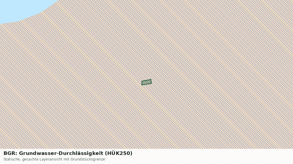 Statische Kartenansicht: BGR: Grundwasser-Durchlässigkeit (HÜK250)
