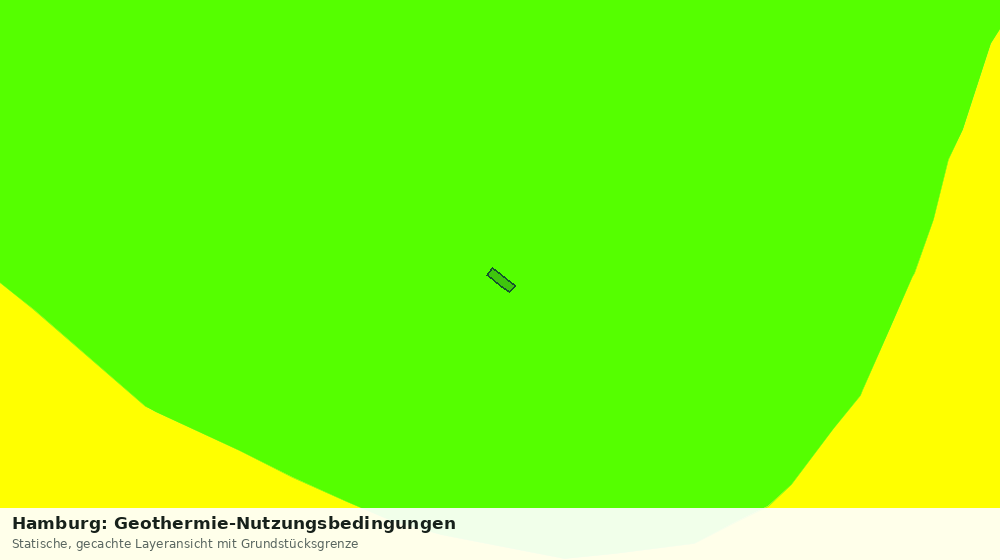 Statische Kartenansicht: Hamburg: Geothermie-Nutzungsbedingungen