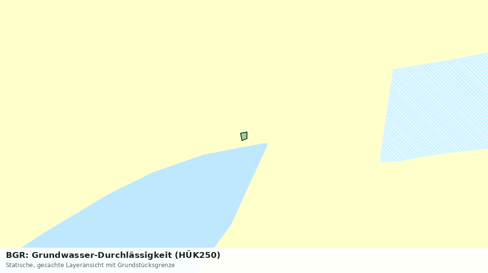 Statische Kartenansicht: BGR: Grundwasser-Durchlässigkeit (HÜK250)
