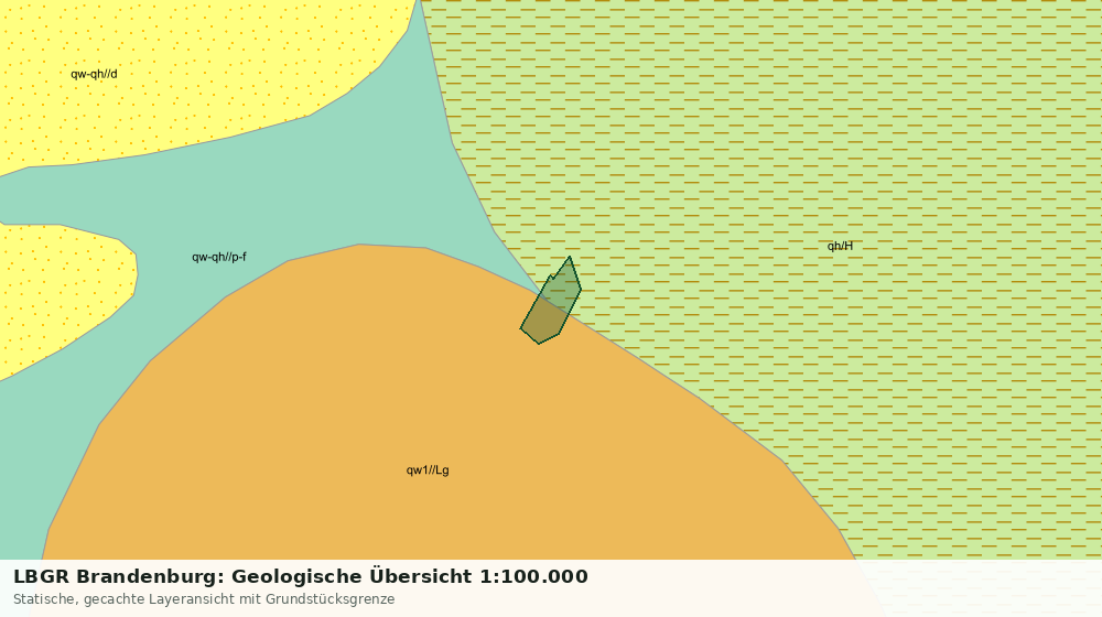 Statische Kartenansicht: LBGR Brandenburg: Geologische Übersicht 1:100.000