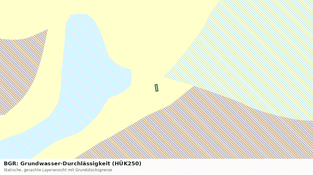 Statische Kartenansicht: BGR: Grundwasser-Durchlässigkeit (HÜK250)