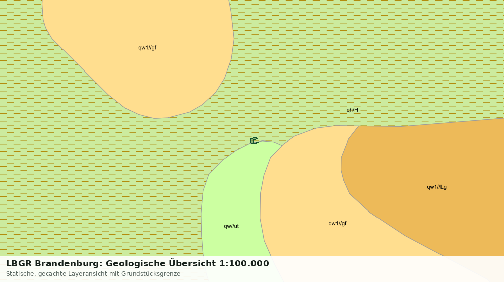 Statische Kartenansicht: LBGR Brandenburg: Geologische Übersicht 1:100.000