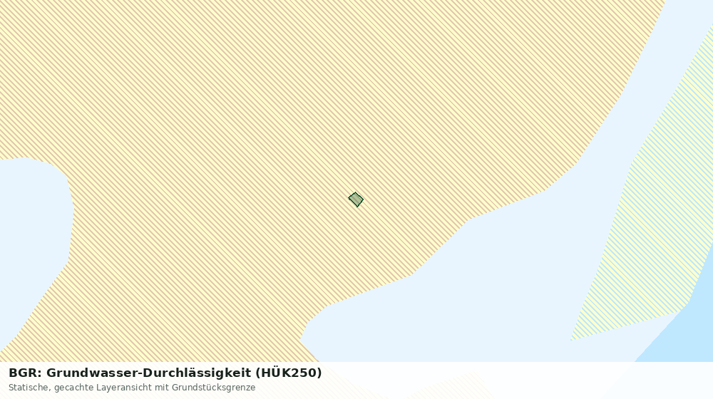 Statische Kartenansicht: BGR: Grundwasser-Durchlässigkeit (HÜK250)