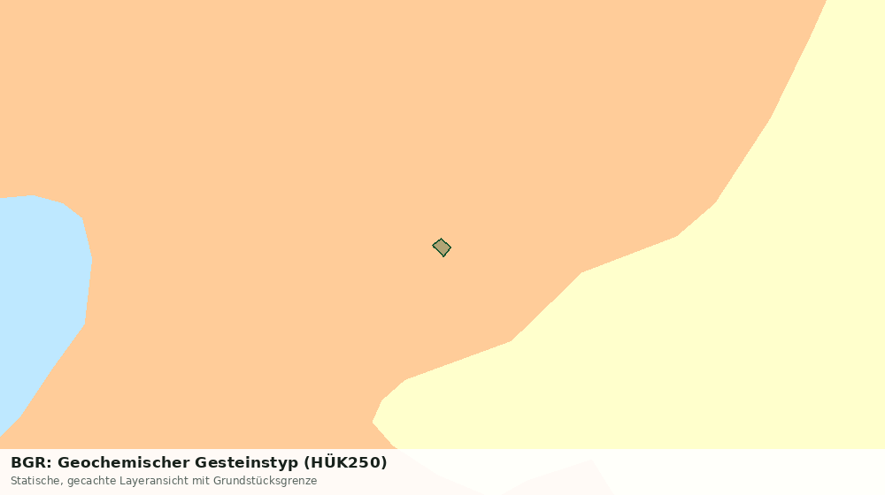 Statische Kartenansicht: BGR: Geochemischer Gesteinstyp (HÜK250)