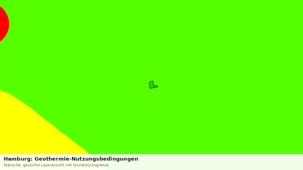Statische Kartenansicht: Hamburg: Geothermie-Nutzungsbedingungen