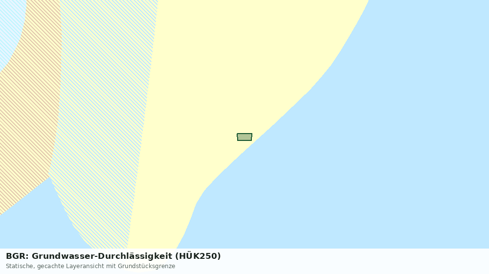 Statische Kartenansicht: BGR: Grundwasser-Durchlässigkeit (HÜK250)