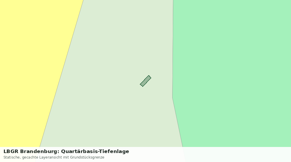 Statische Kartenansicht: LBGR Brandenburg: Quartärbasis-Tiefenlage