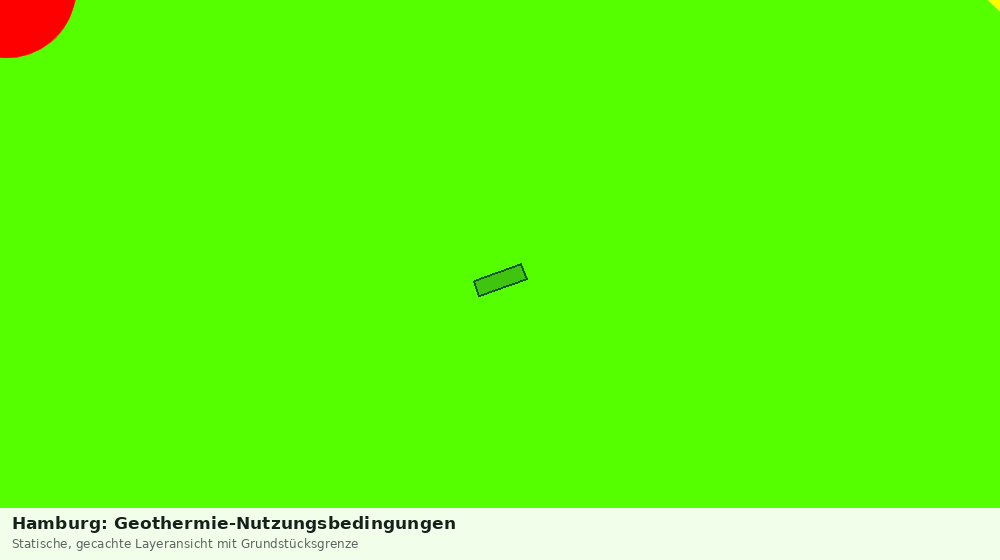 Statische Kartenansicht: Hamburg: Geothermie-Nutzungsbedingungen