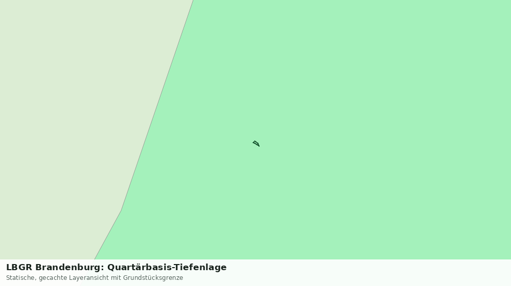 Statische Kartenansicht: LBGR Brandenburg: Quartärbasis-Tiefenlage